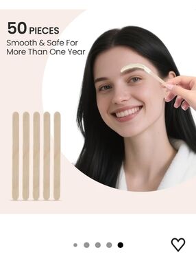 Small Eyebrow Wax Sticks, Mini 50 Pack